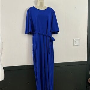 Elegant Blue Maxi Dress